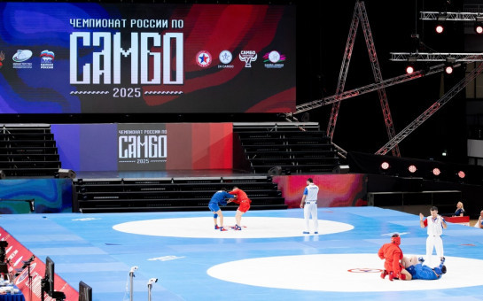 Победа в боевом самбо на чемпионате России